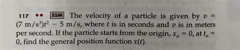 The Given Velocity Function