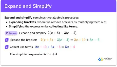The Importance of Expanding and Simplifying Algebraic Expressions