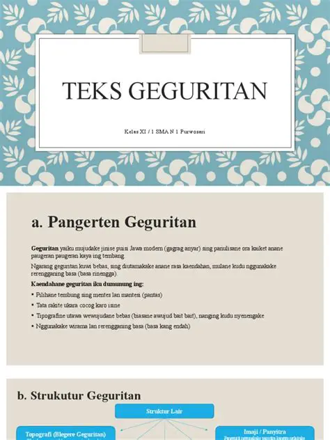 The Structure of Geguritan