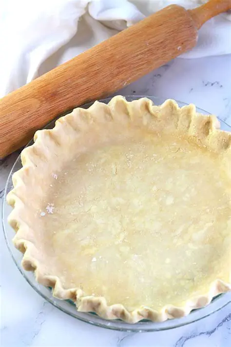 Two layers of pastry crust