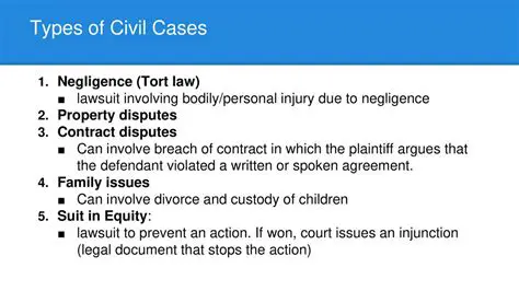 Types of Civil Law Violations