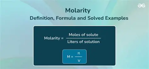 Understanding Molarity and Its Formula