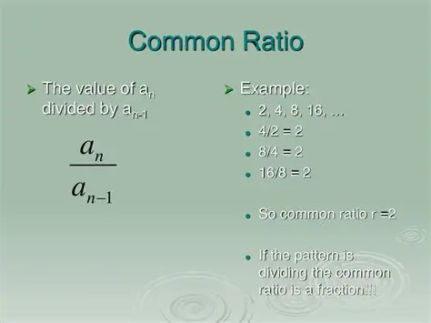 Understanding the Common Ratio
