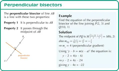 Understanding the Geometric Properties of Perpendicular Bisectors