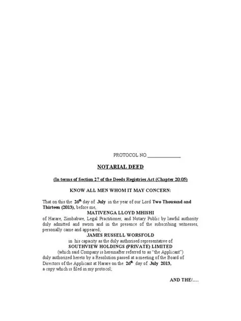 Understanding the Notary Deed