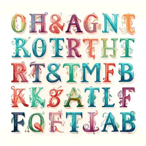 Use different fonts and colors