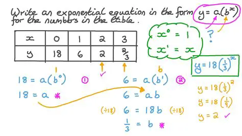 Using a Table of Values to Write an Equation