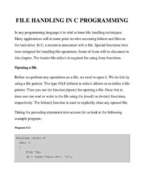 Using CGO to Process C File Format