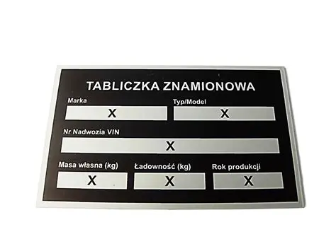 Znaczenie tabliczki znamionowej